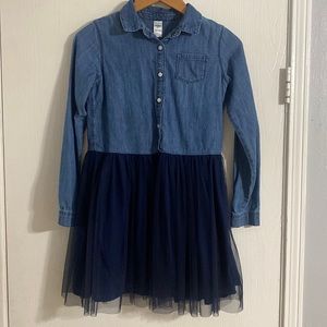 Super cute barely been worn denim tutu dress.